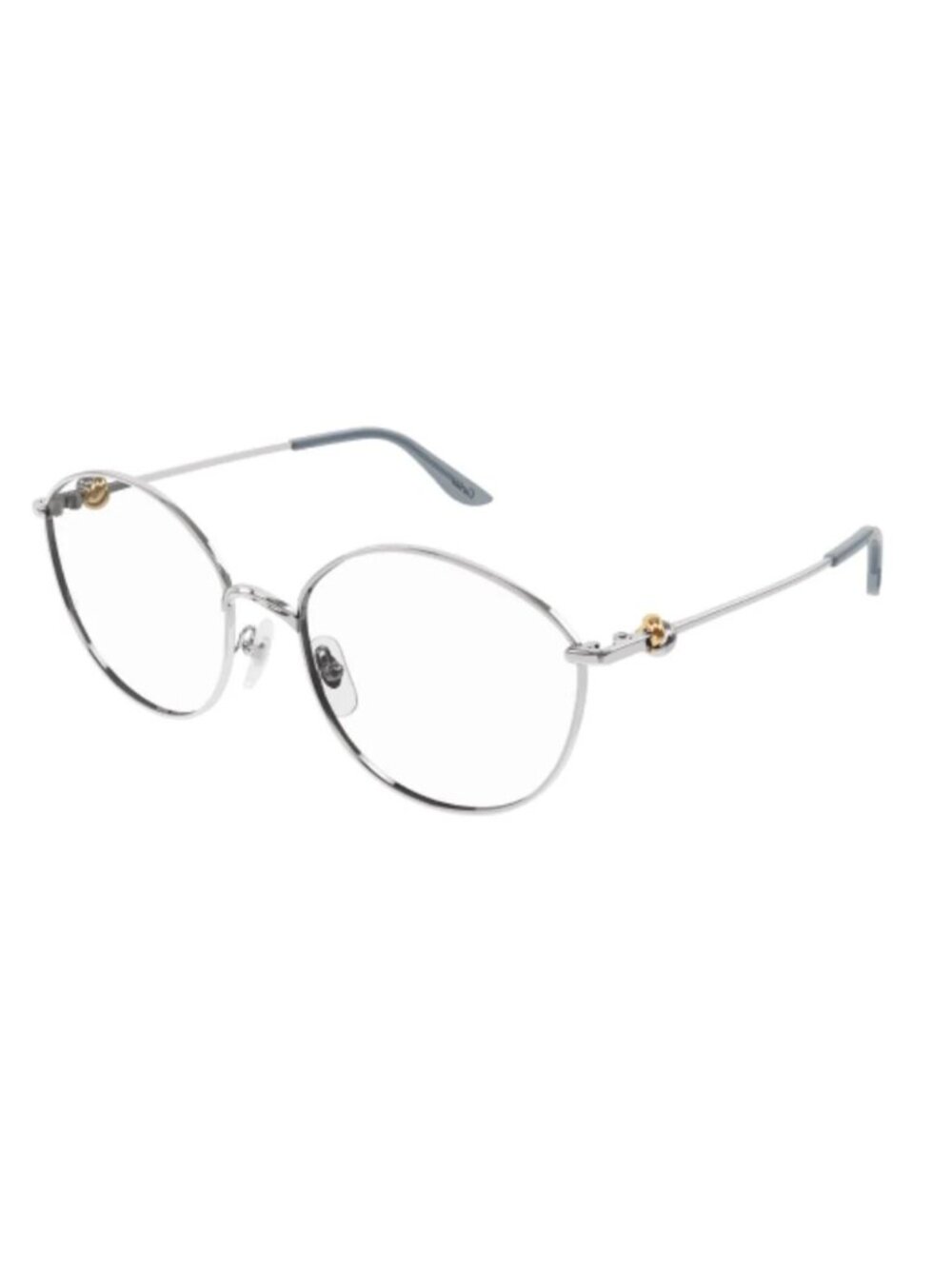 New Cartier CT0375O 002 Silver Women Eyeglasses